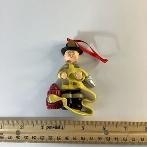 Firefighter Fireman Christmas Ornament w/ Hose & Hydrant